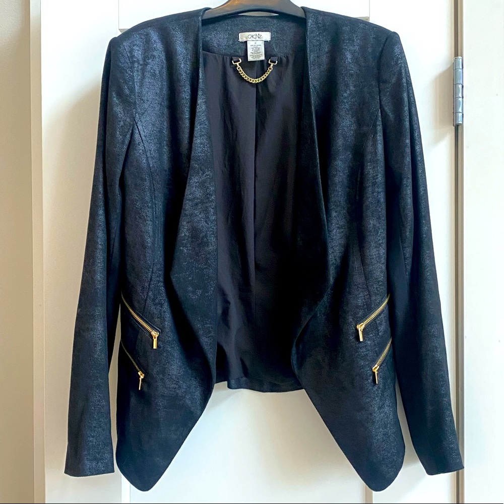 Cache blazer faux suede/leather